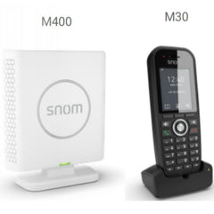 00004589 - Snom M430 DECT-IP Doublecell bundle: M400 & M30. Up to 10 parallel calls, Repeater support M6