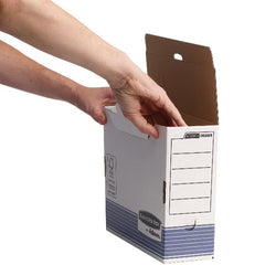 Scatola archivio A4 Bankers Box® System 100mm - Blu
