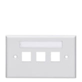 LEVITON -PIASTRA FRONTALE ORIZZONTALE A 3 PORTE