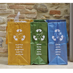 SET 3 PZ CONTENITORE RICICLA BAG