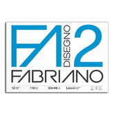 ALBUM DISEGNO FABRIANO F2 LISCIO COLLATO 33x48cm