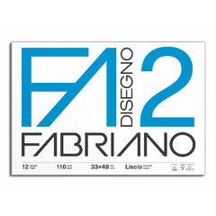 ALBUM DISEGNO FABRIANO F2 LISCIO COLLATO 33x48cm