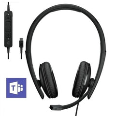 ADAPT 160T ANC USB-C, Cuffia stereo, microfono a cancellazione di rumore, padiglioni maggiorati - Certificata Microsoft teams