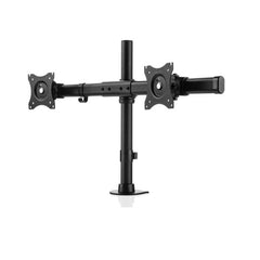 Braccio doppio monitor crossbar Focus - Nero