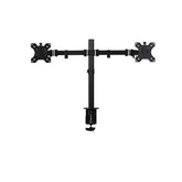 100091504 Braccio doppio monitor Focus Nero