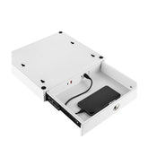 100091540 Desk Tray 300x275x50mm with USB-A, USB-C, EU Adapter, White