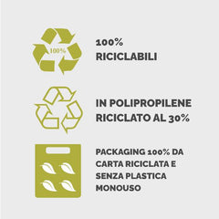 Cartella 3 lembi Holos verde in plastica riciclata