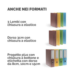 Cartella progetto Holos 3 verde in plastica riciclata