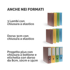 Cartella progetto Holos 3 marrone in plastica riciclata