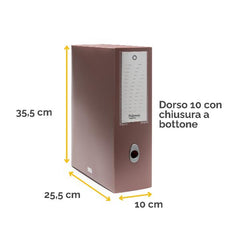 Scatola progetto Holos D10 marrone in plastica riciclata