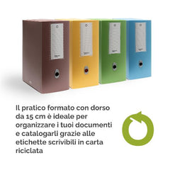 Scatola progetto Holos D15 giallo in plastica riciclata
