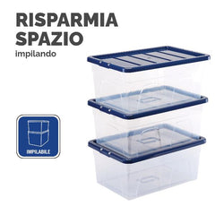 Scatola in plastica coperchio 22L