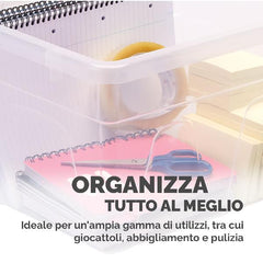 Scatola in plastica coperchio 22L