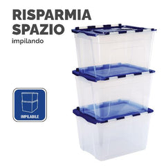 Scatola in plastica con cerniera 55L