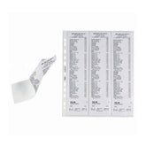 Buste a foratura porta scontrini (7x30) x6 conf.10