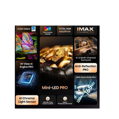 100 U8Q MINI LED 4K UHD SMART VIDAA REFRESH RATE 165HZ