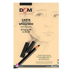 BLOCCO CARTA SPOLVERO 90gr 50ff 35x50cm