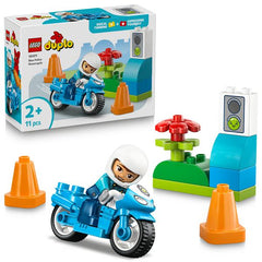 Motocicletta blu della Polizia