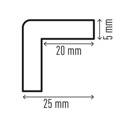 PROFILO PARACOLPI ANGOLARE C20 MAGNETICO
