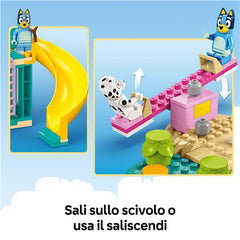 Divertimento al parco giochi di Bluey e Chloe