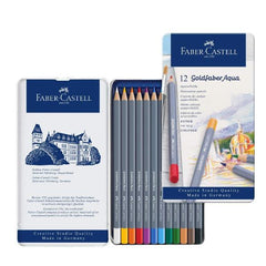 Matite colorate acquerellabili Goldfaber Aqua conf met da 12