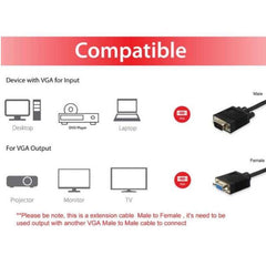 EQUIP - CAVO PROLUNGA VGA (HD15), M/F - 3.0m