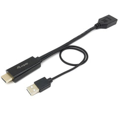 EQUIP - ADATTATORE da HDMI a DisplayPort M/F 4K/60Hz + USB-A/M (alimentazione)