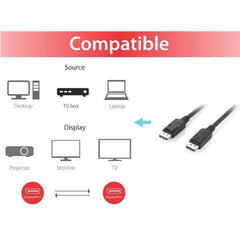 EQUIP - CAVO DISPLAYPORT 1.2 4K/60Hz M/M, 2.0m
