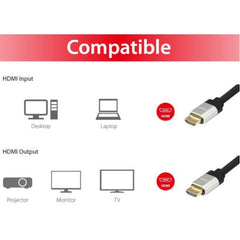EQUIP - CAVO HDMI 2.0 4K/60Hz, Alluminio, 7.5m