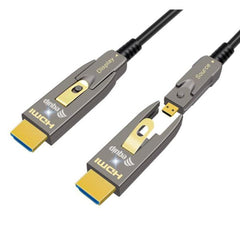 EQUIP - Cavo ottico attivo HDMI 2.0 staccabile tipo D + A, 4K/60Hz - 15m