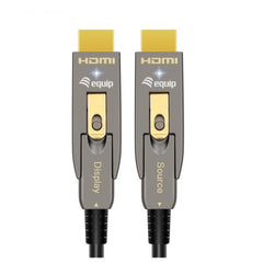 EQUIP - Cavo Ottico Attivo HDMI 2.1 Staccabile Tipo D + A, 8K/60Hz - 10m