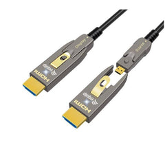 EQUIP - Cavo Ottico Attivo HDMI 2.1 Staccabile Tipo D + A, 8K/60Hz - 20m