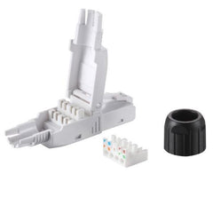 EQUIP - CONNETTORE RJ45 TOOL-FREE CAT.6a, confez. 5pz