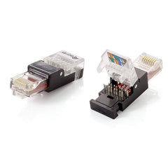 EQUIP - CONNETTORE MOULARE RJ45 CAT.6 per cavo rotondo, Confez. 2pz