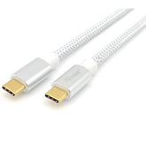 EQUIP - CAVO USB 3.2 Gen 2 da C a C, M/M, PD100W, 4K/60Hz, 10Gbps, Bianco, 0.5m