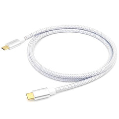 EQUIP - CAVO USB 3.2 Gen 2 da C a C, M/M, PD100W, 4K/60Hz, 10Gbps, Bianco, 0.5m
