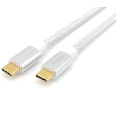 EQUIP - CAVO USB 3.2 Gen 2 da C a C, M/M, PD100W, 4K/60Hz, 10Gbps, Bianco, 1.0m