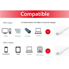 EQUIP - CAVO USB 3.2 Gen 1 da C a C, M/M, PD 60W, 5Gbps, Bianco, 1.0m