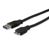 EQUIP - CAVO da USB-A 3.0 a MicroUSB-B, M/M, 5Gbps, Nero, 1.8m