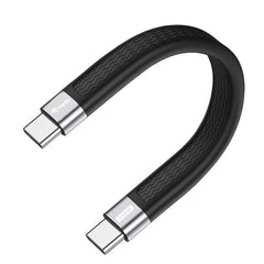 EQUIP - CAVO PIATTO USB 4 GEN 3 da C a C PD240W, 8K/60Hz, 40Gbps, nero -- 13cm