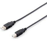 EQUIP - CAVO USB 2.0 da Tipo A a Tipo B, M/M, Nero, 3.0m