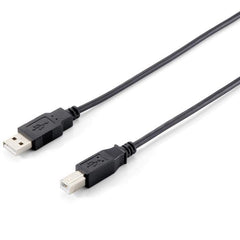 EQUIP - CAVO USB 2.0 da Tipo A a Tipo B, M/M, Nero, 3.0m