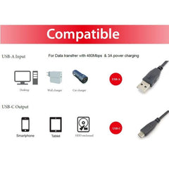 EQUIP - CAVO USB 2.0 da Tipo-C a Tipo-A M/M, 2.0m