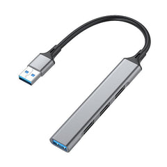 EQUIP - HUB 4-PORTE (1x USB 3.2 Gen 1 + 3x USB 2.0), Alluminio