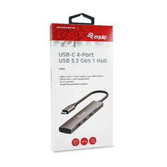 EQUIP - HUB 4-PORTE USB-C (4x USB 3.2 Gen 1), Alluminio
