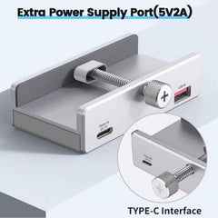 EQUIP - HUB USB 4-PORTE con morsetto, 5 Gbps