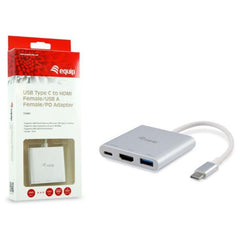 EQUIP - ADATTATORE da USB-C a HDMI/USB-A/USB PD 60W