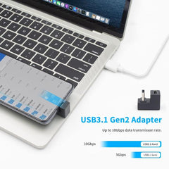 EQUIP - ADATTATORE USB-C U plug, 10Gbps, PD 100W, 2-pezzi