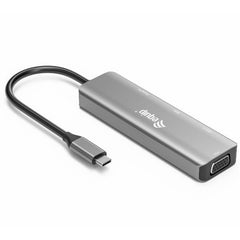 EQUIP - ADATTATORE da USB-C a HDMI 4k/60hz/DisplayPort 4K/60Hz/VGA/USB