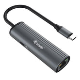 EQUIP - ADATTATORE DI RETE DA USB-C A RJ45 GIGABIT + PD 100W (Power Delivery)
